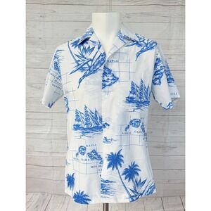 Vintage Rai Nani Hawaiian shirt islands tiki aloha made in Hawaii USA size M